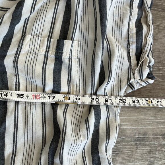 Lagenlook Old Navy Striped Envelope Lose Blouse - Picture 5 of 11